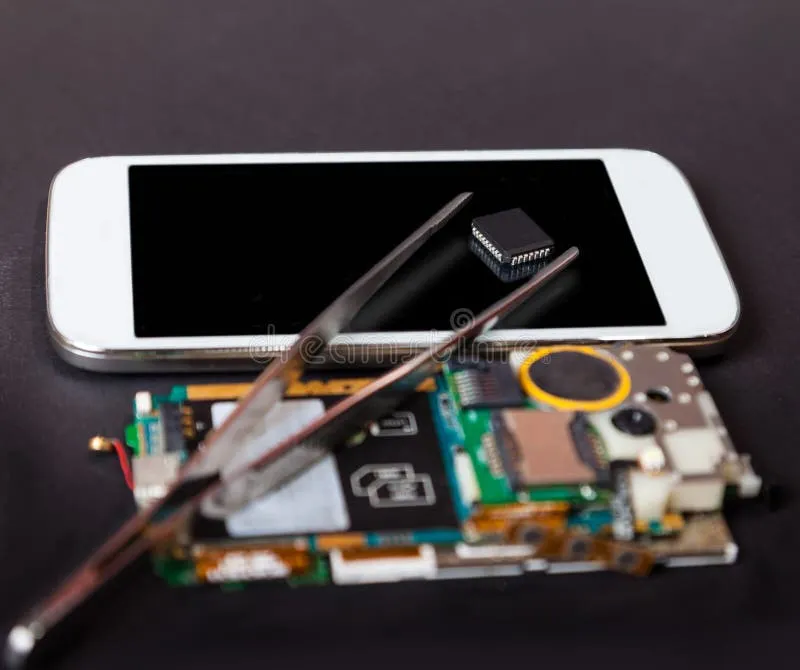 Technician working on a PC repair